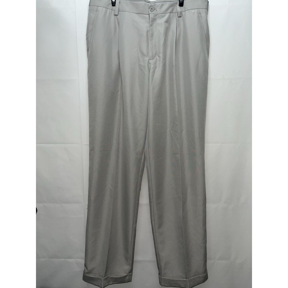 Nike Mens Dri Fit Tech Golf Pants 34X34 Beige Performance Flex Straight Leg